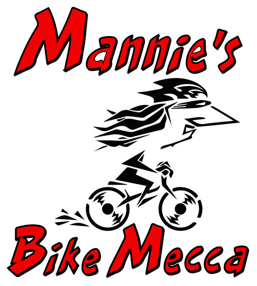 Mannie's Bike Mecca (Swakopmund) banner