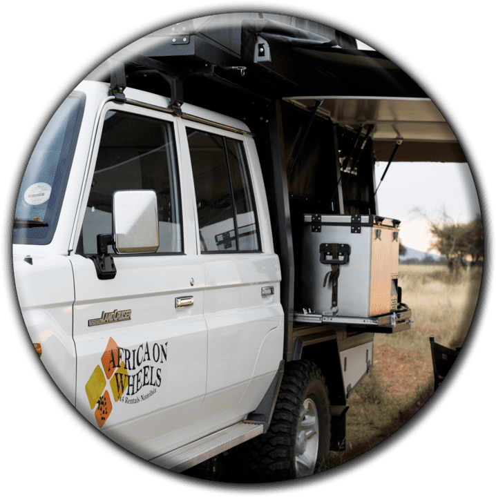 Africa on Wheels Namibia Car Hire banner