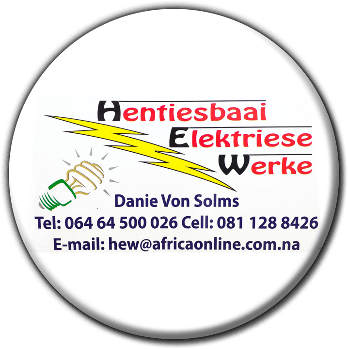 Henties Bay Electrical Works banner