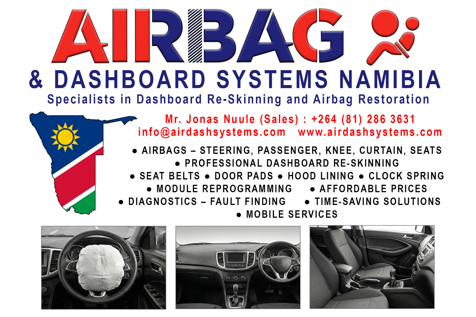 Airbag & Dashboard Systems Namibia