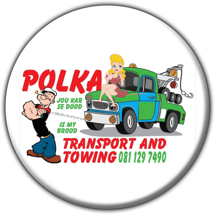 Polka Transport and Towing banner